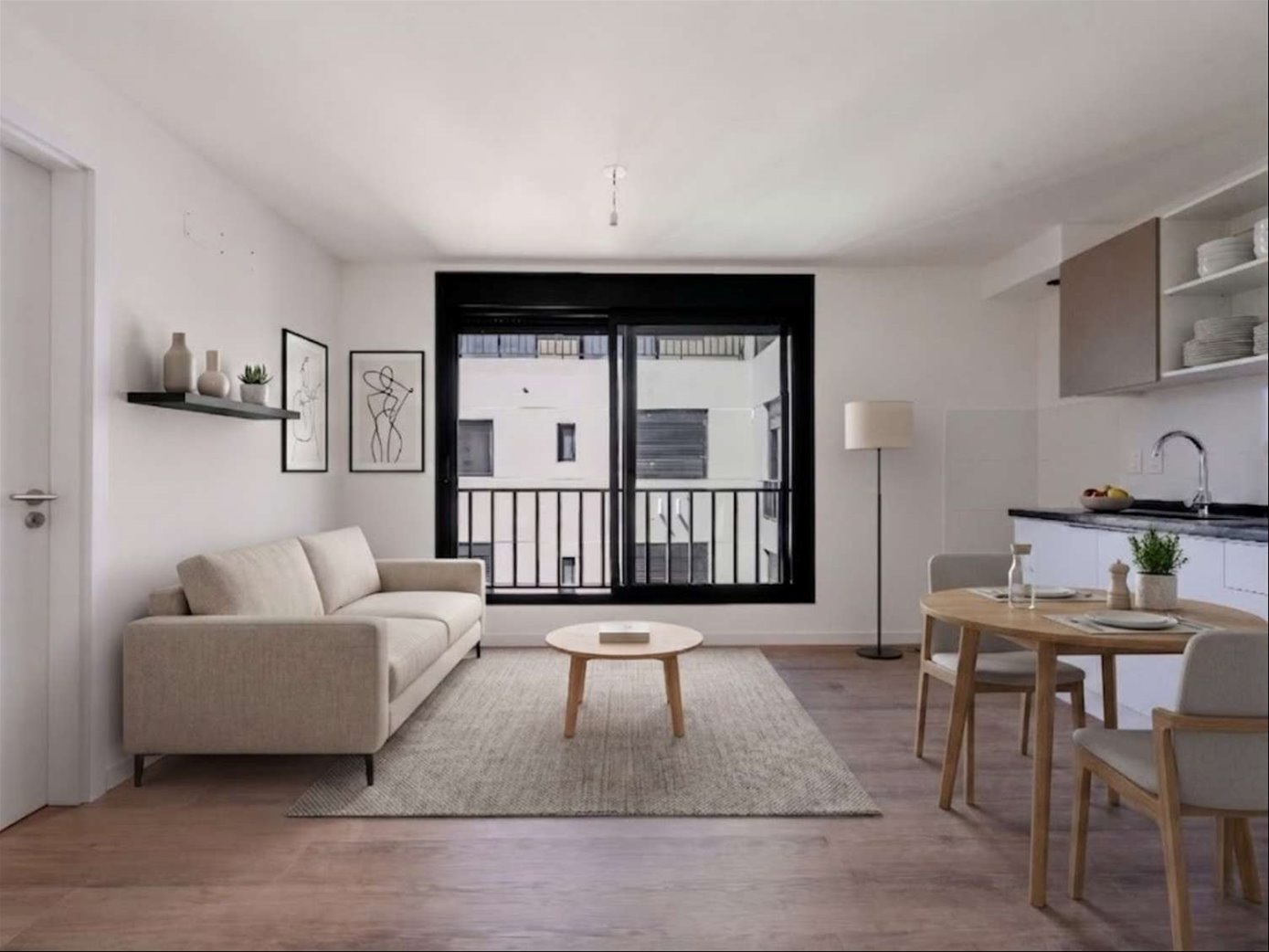 Apartamento a estrenar de 1 dormitorio con amenities en piso alto en Cordon sobre la calle rodó