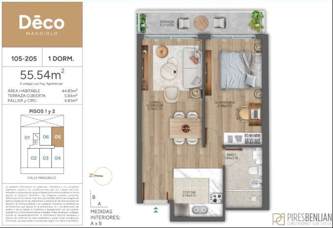 Alquiler Apartamento  a estrenar Parque Rodó 1 Dormitorio · Foto 11