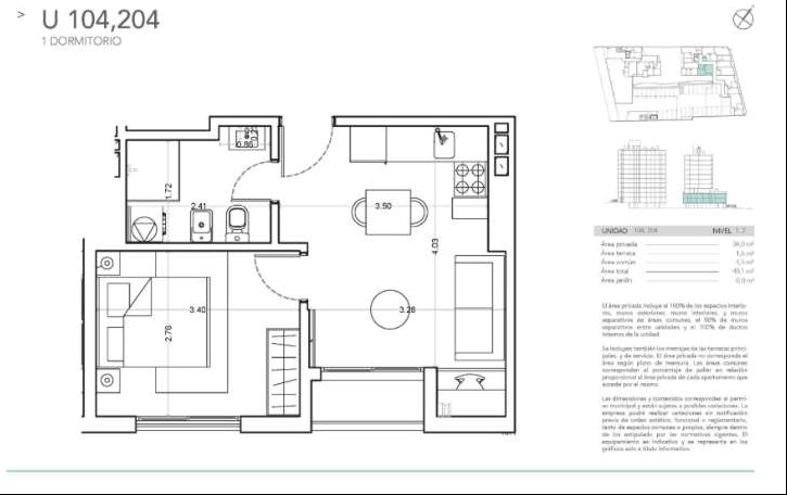 Apartamento de 1 dormitorio en alquiler La Blanqueada · Foto 12