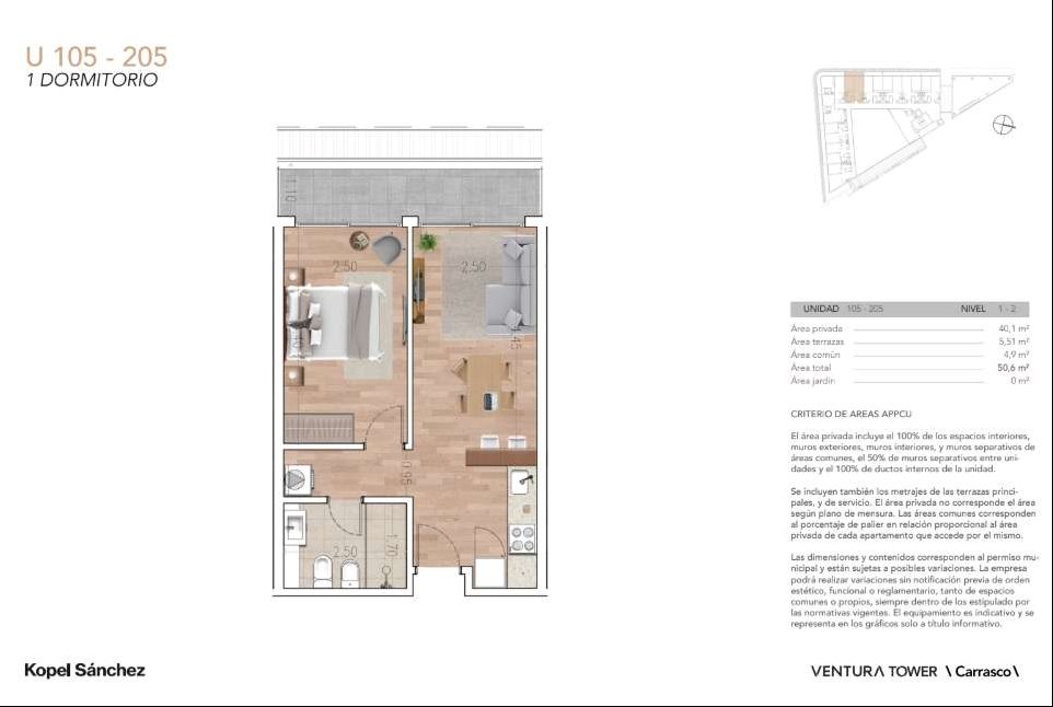 Apartamento a estrenar de 1 dormitorio a estrenar con balcón y amenities en Parque Miramar · Photo 8