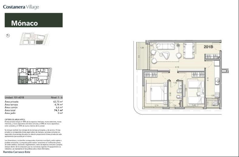 Apartamento de 2 dormitorios en alquiler Barra de carrasco · Foto 11