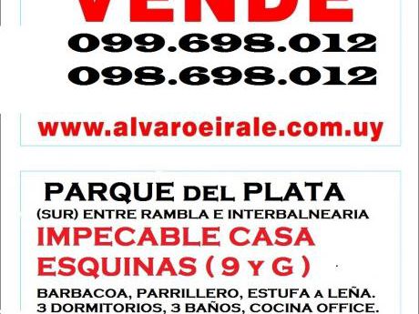 Casa Esquina Centrica Calle "9 Y G" Entre Rambla E Interbalnearia