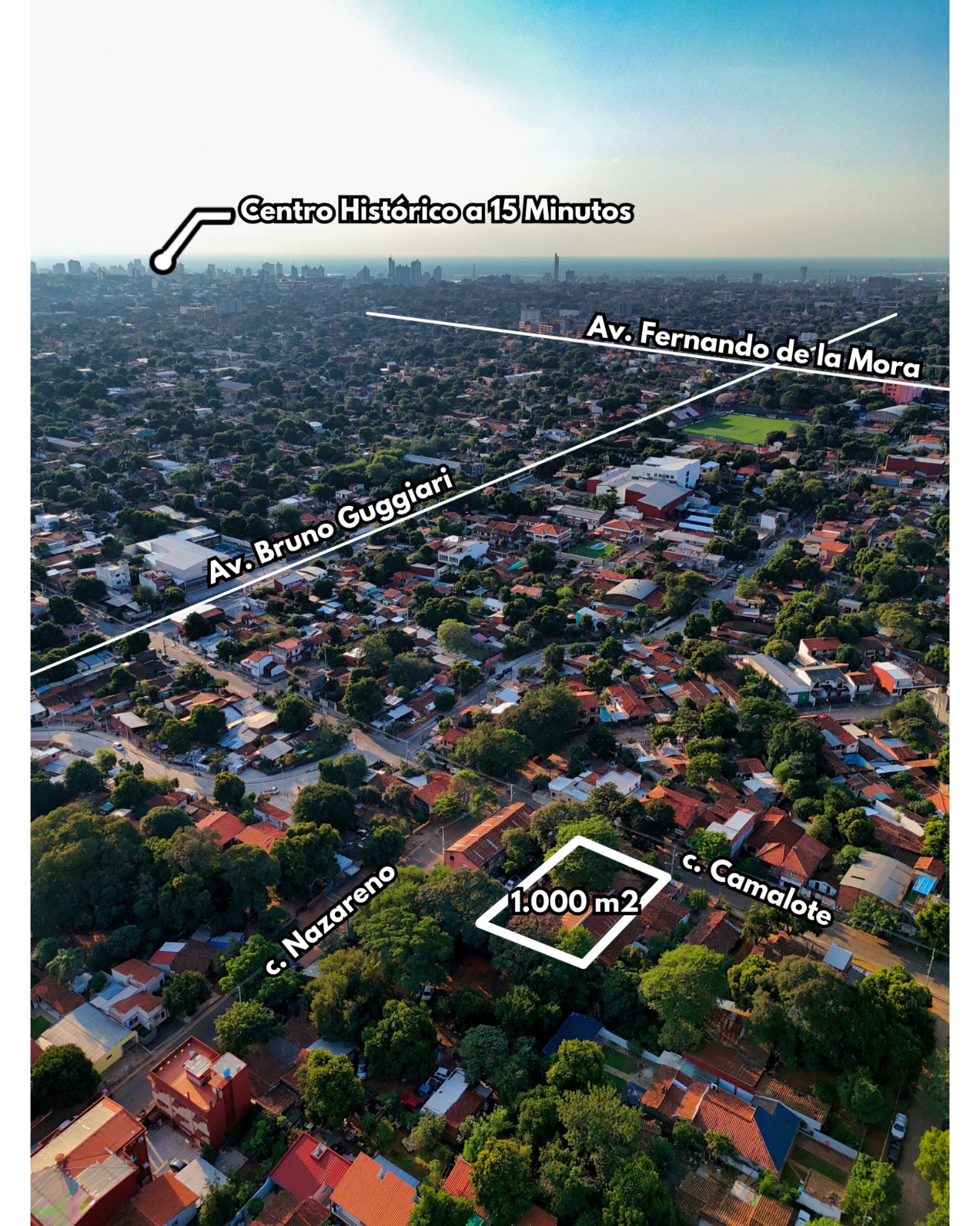 Vendo Terreno 1000m2 Con Depósito En Lambaré Zona Bruno Guggiari — foto 2
