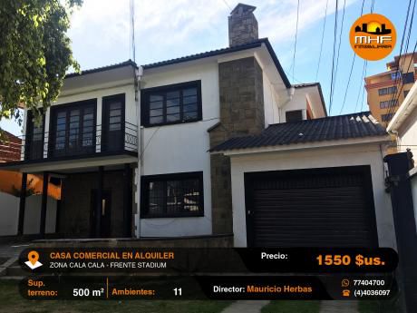 Amplia Casa Comercial En Alquiler Sobre Avenida Frente Stadium