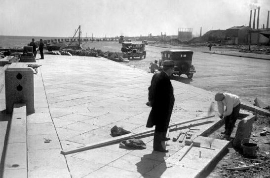 Construcción de la Rambla de Montevideo