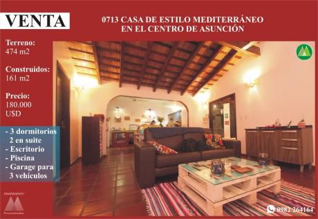 0713 Casa En Zona CÉntrica De AsunciÓn
