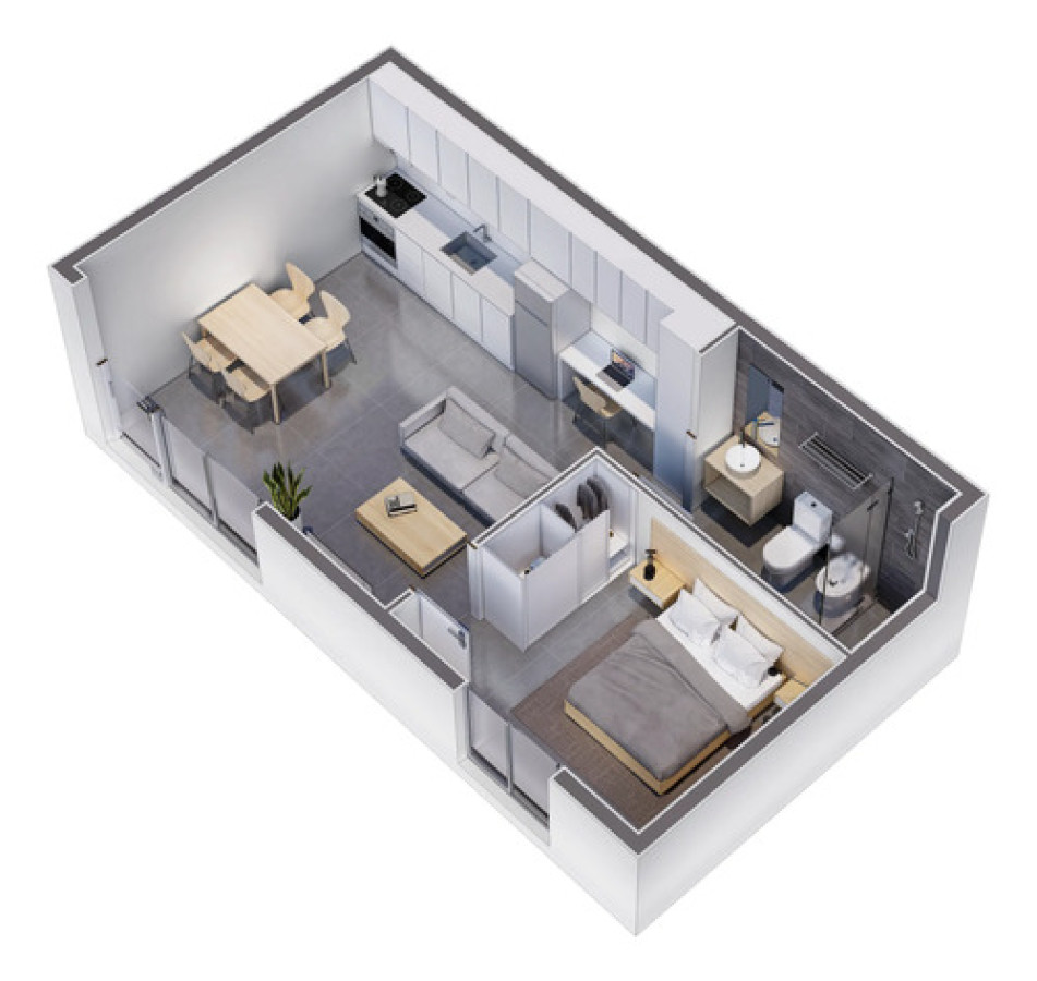 Alquiler de apartamento 1 dormitorio en Aguada · Foto 2