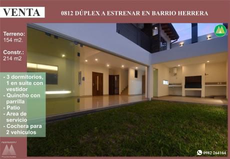 0812 Duplex A Estrenar, Barrio Herrera
