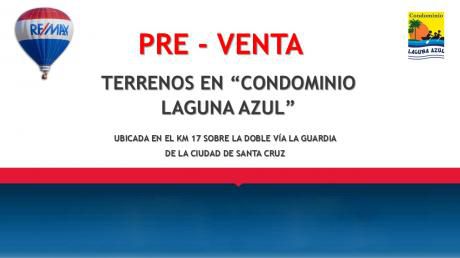 Pre – Venta Terrenos En “condominio Laguna Azul”