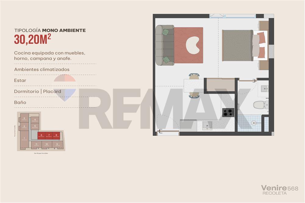 Departamento MONOAMBIENTE - Inversión en pozo - Recoleta, Asunción, Paraguay — foto 2