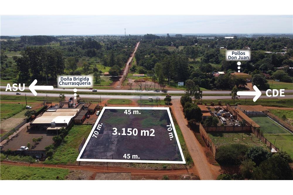 VENDO AMPLIO TERRENO SOBRE RUTA EN MINGA GUAZU KM 20 — foto 2