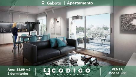 A Estrenar Apartamento En Gaboto, 2 Dorm, Edificio Moderno