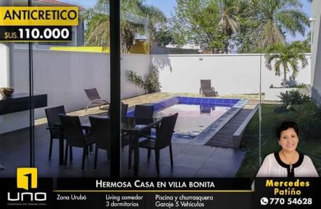Casa En Anticretico En El Urubo