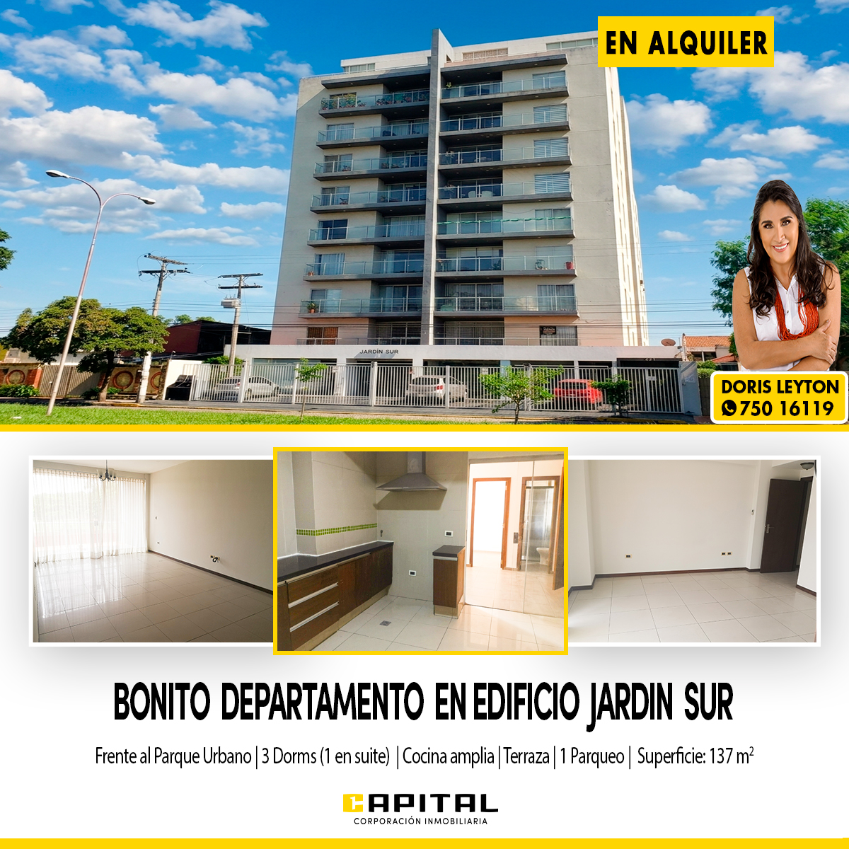 Departamento en alquiler en Sur