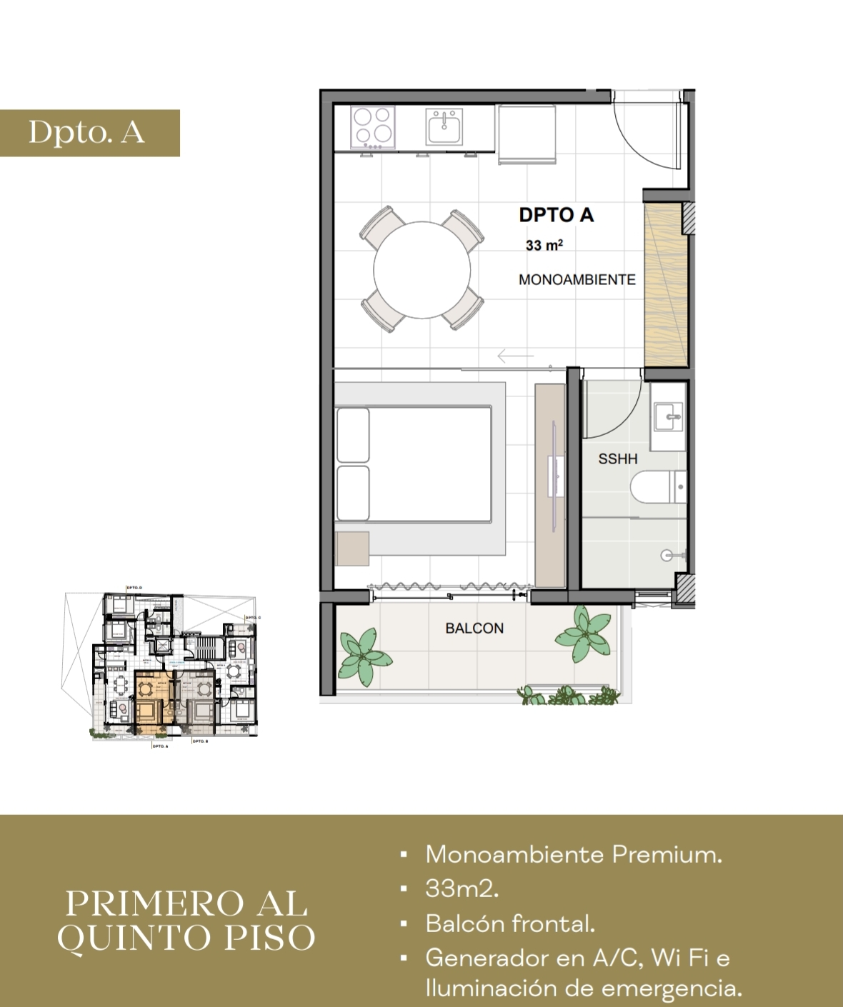 Monoambiente en Recoleta ideal para inversión — foto 2