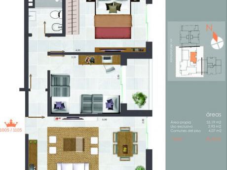 Increíble Penthouse! 2 Dorm, Excelente Distribución!