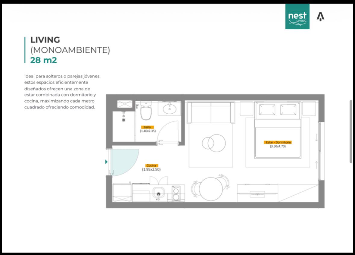 VENDO MONOAMBIENTE EN NEST LIVING, ASUNCION — foto 3