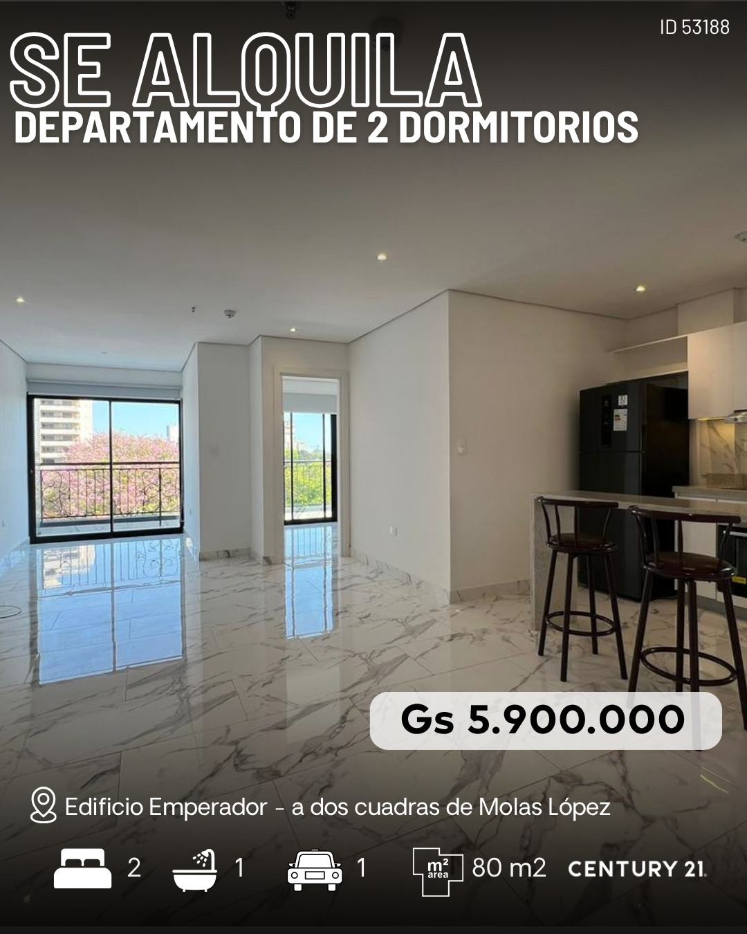Departamento en alquiler en Mburucuyá