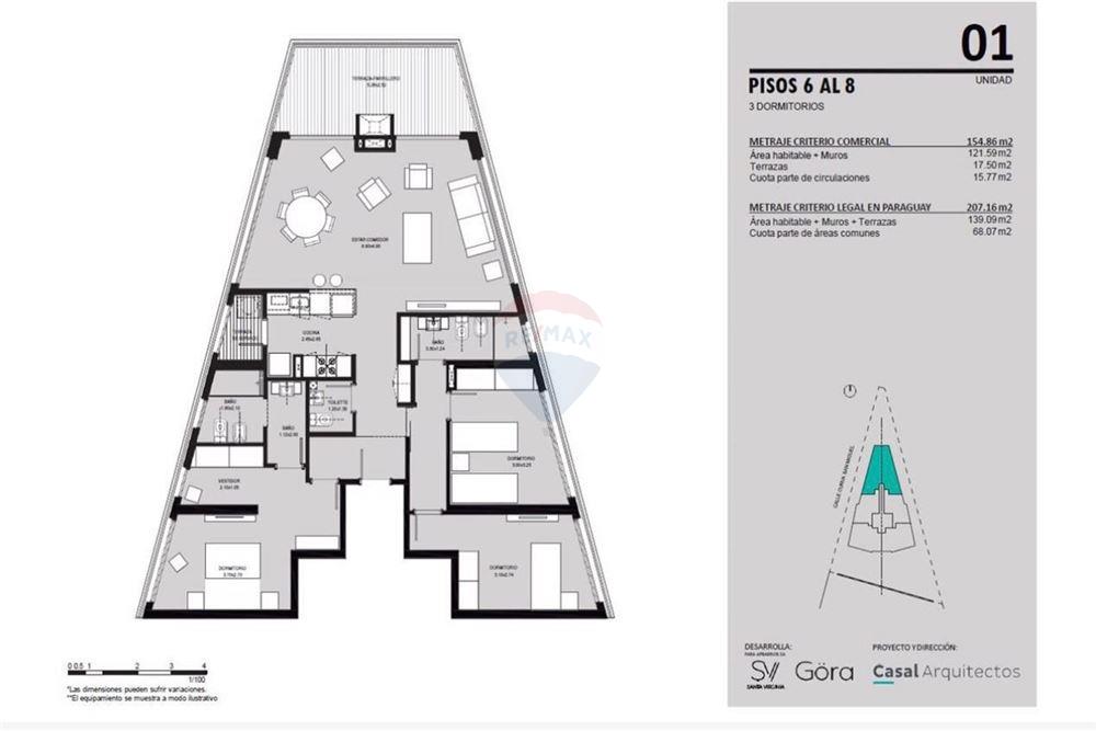 Departamento-alquiler-marco De Brix E/ Israel, Av. Mcal López, Club Olimpia — foto 3