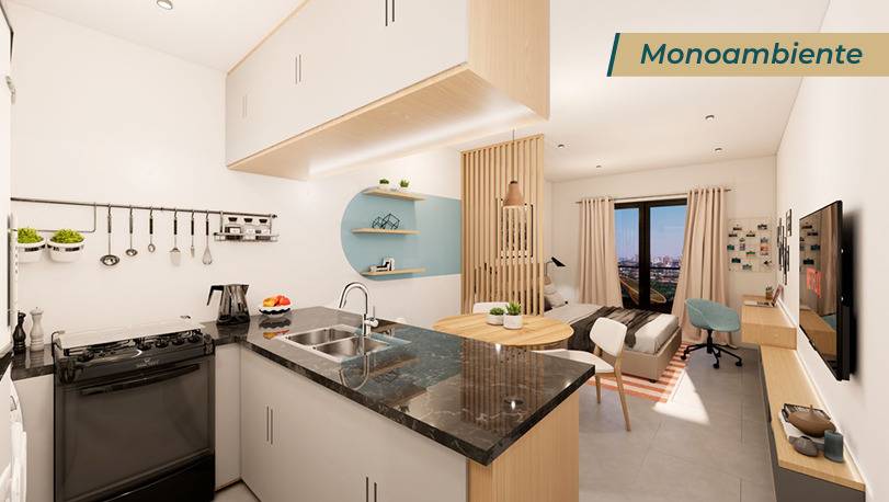 VENDO MONOAMBIENTE EN POZO, EDIFICIO PREMIER, BARRIO LAS LOMAS — foto 2