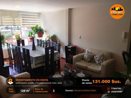 Confrortable Departamento 3 Dormitorios Vistas Panorámicas Zona Queru Queru