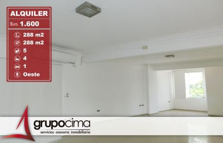 Amplia Oficina En Alquiler 1.600 $us !!