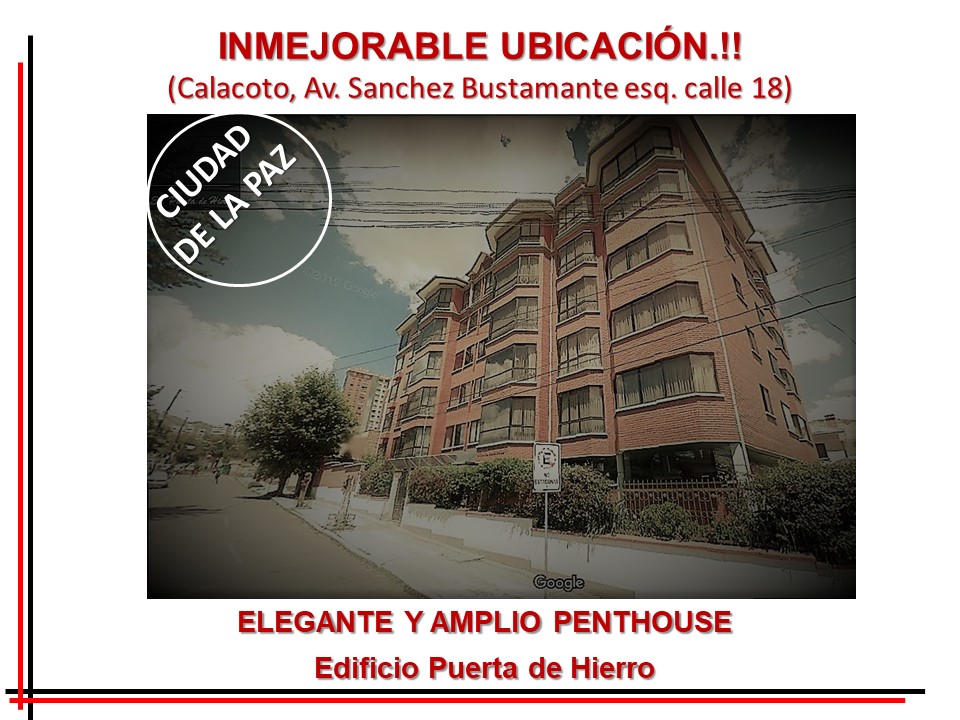 Departamento en venta en Calacoto