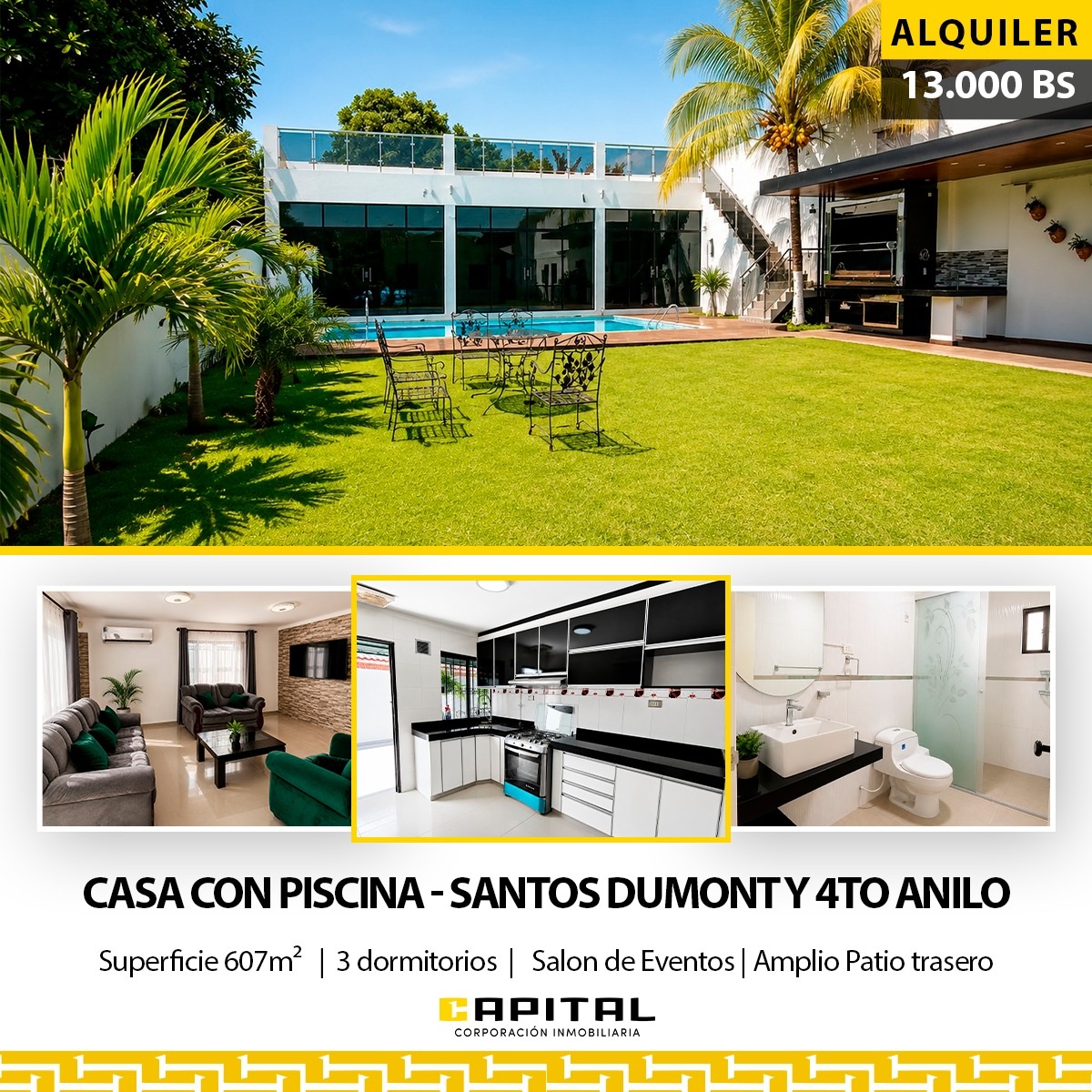 Casa en alquiler en Sur
