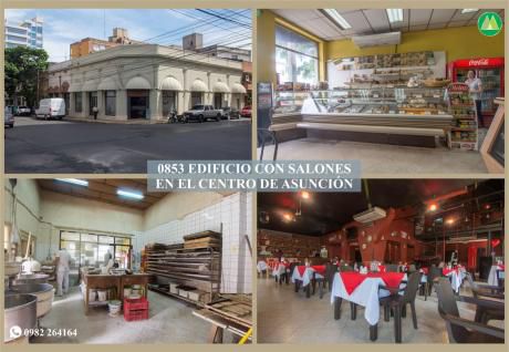 0853 Edificio Con Salones, Zona Céntrica De Asunción