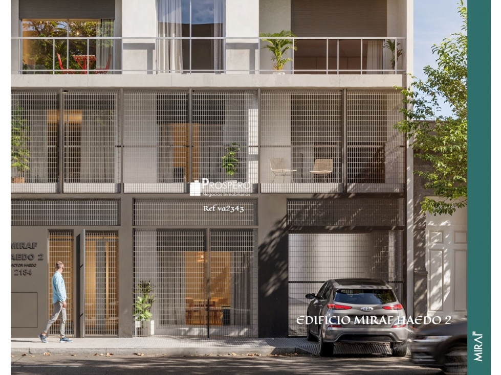 VA2343 venta apto 1 dorm Cordon norte c/balcon Miraf Haedo 2