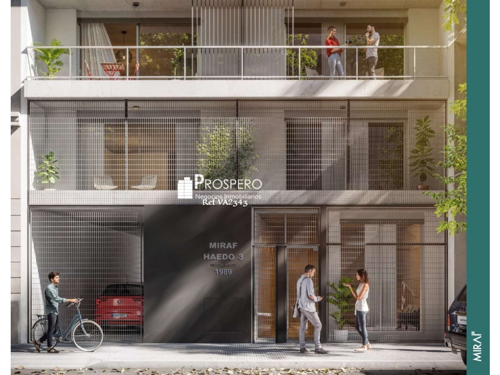 VA2345 Venta apto 1 dorm Cordon norte Miraf HAedo 3