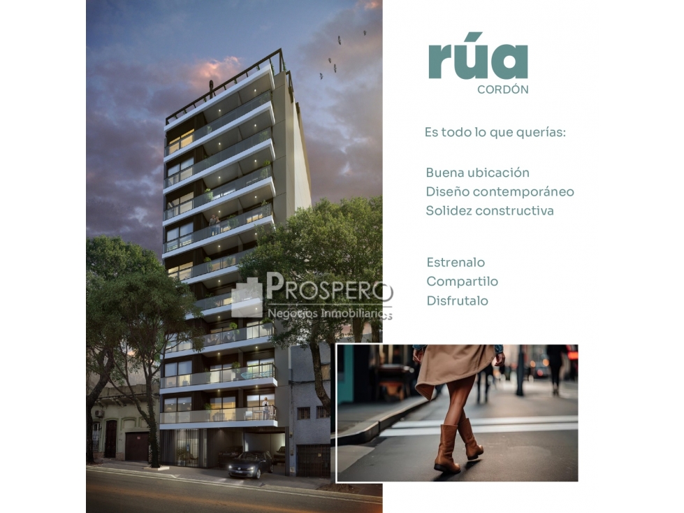 va1585/3 venta penthouse 1 dorm RUA CORDON