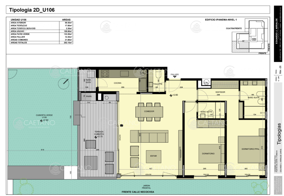 Venta apartamento 2 dormitorios. Playa brava, Punta del Este