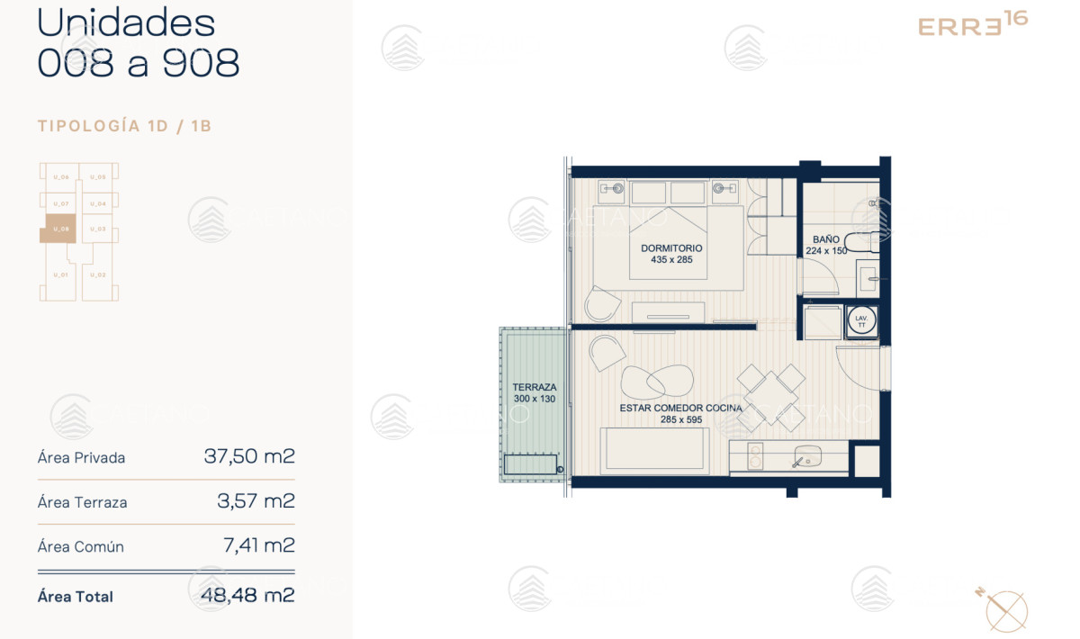 Monoambiente en venta en Roosevelt