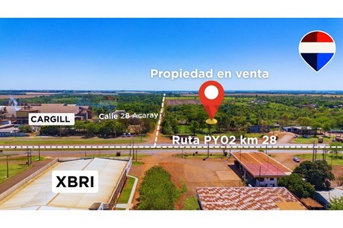 Propiedad industrial sobre ruta 02 en Minga Guazú 19 hectáreas — foto 2
