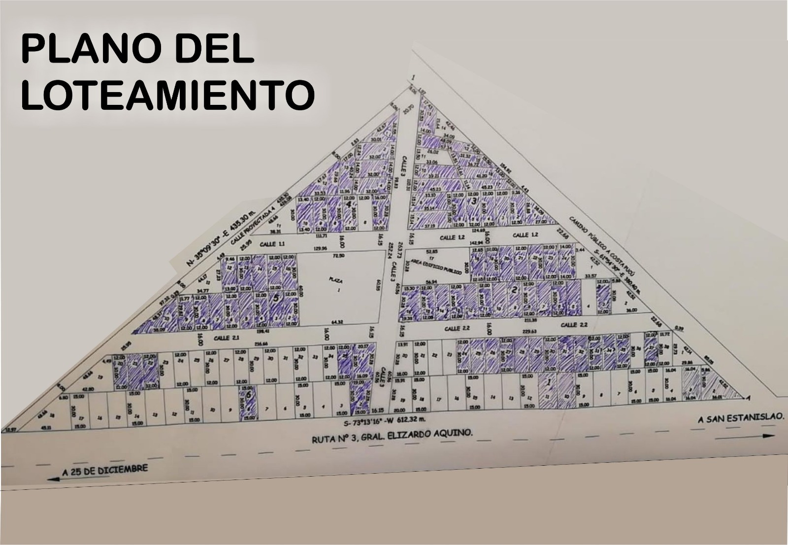TERRENO DE 32.958 M2 FRACCIONADO EN 84 LOTES EN SAN ESTANISLAO EN VENTA — foto 3