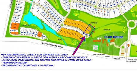 Nuevo! Lomas Tahona: Lateral + Fondo Canchas Golf | Alto