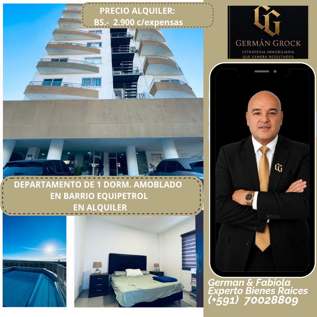 Departamento en alquiler con baja de precio en Equipetrol