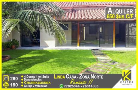 Linda Casa Con 4 Dormitorios Zona Norte