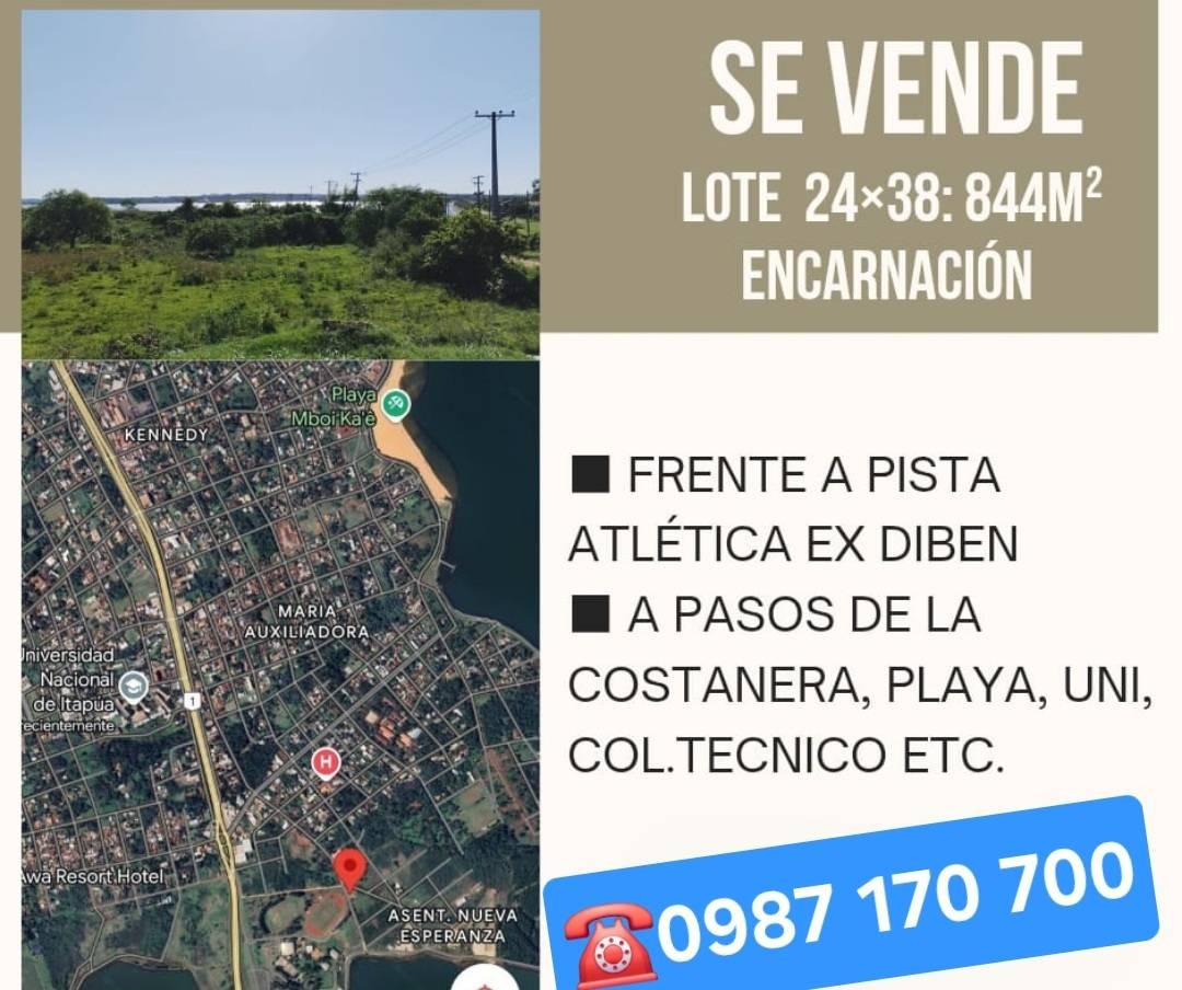 VENDO TERRENO DE 844 M2 - ENCARNACION BARRIO QUITERIA — foto 2