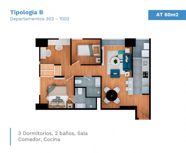 Departamento en venta en San Miguel