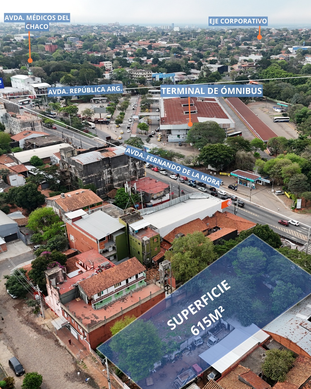 Venta de terreno comercial  en Barrio Terminal de Asunción — foto 2
