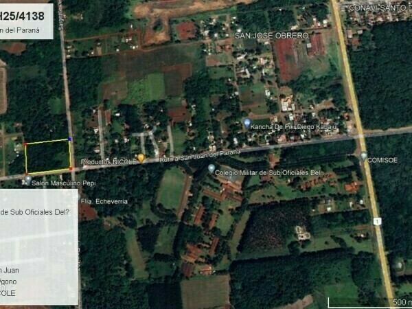 VENTA DE TERRENO EN SAN JUAN DEL PARANA ENCARNACION. — foto 2