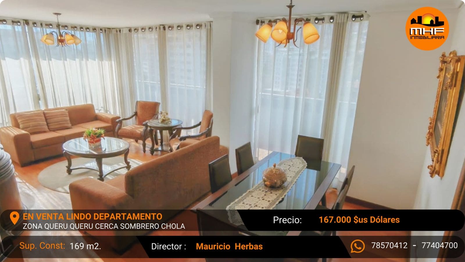 Departamento en venta en Queru Queru