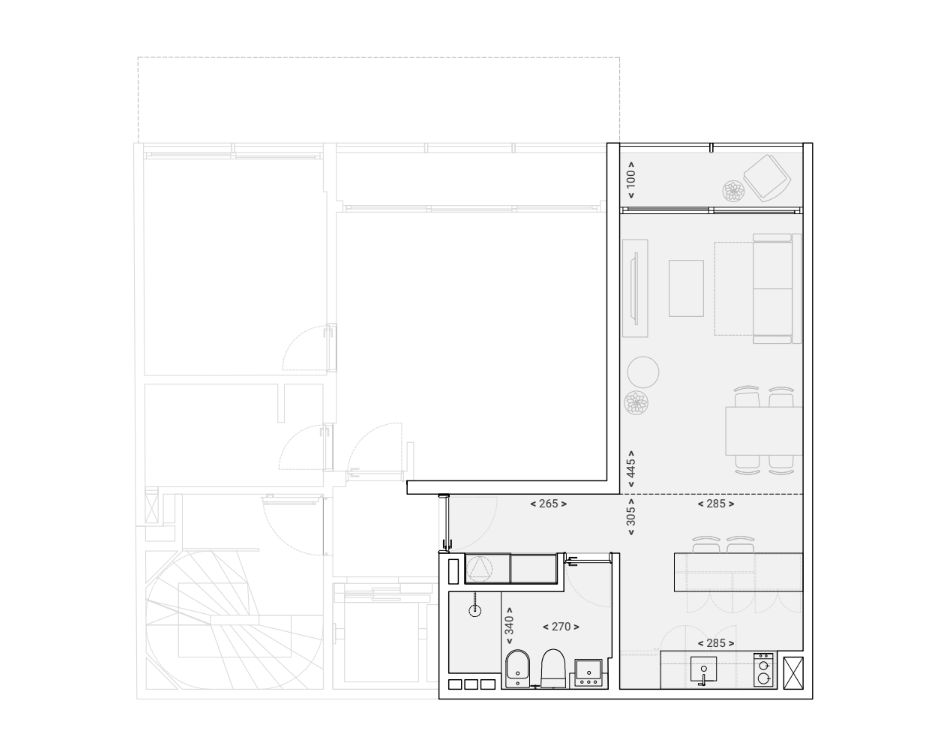 Alquiler de Apartamento Monoambiente con Terraza en Cordón · Foto 12