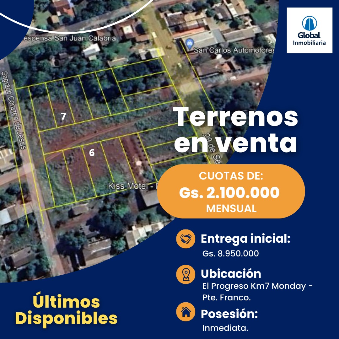 VENDO TERRENO EN CUOTAS EN PRESIDENTE FRANCO - KM 7 MONDAY — foto 3