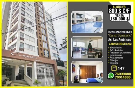 Hermoso Departamento Equipado Venta O Alquiler