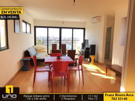 Bonito Departamento En Venta Con Vista Al Parque Urbano