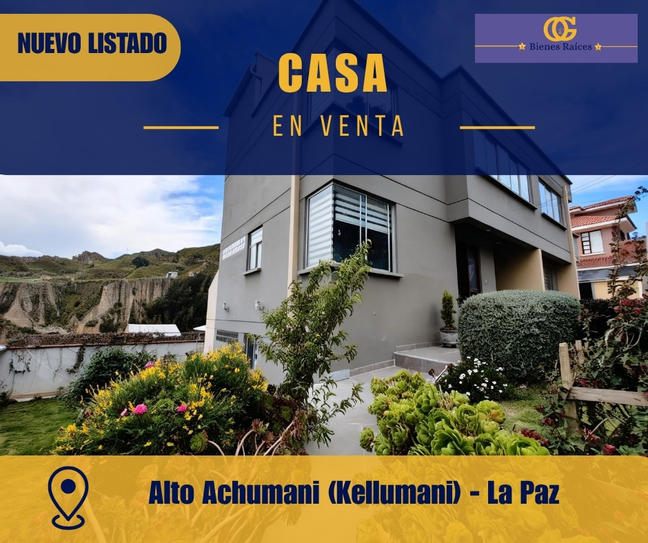 Casa en venta en Achumani