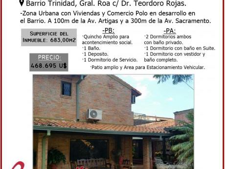 Vendo Hermosa Vivienda En La Ciudad De Asuncion!!